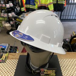 Safety hard hat with chin strap. ( Hard hat only ) $25.