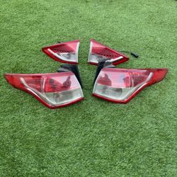 2013-2016 Ford Escape - Driver and Passenger Side, Inner and Outer Halogen Tail Light, With bulbs
