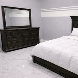 Bedroom Set Solid Wood 