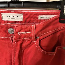Red Jeans Pacsun 