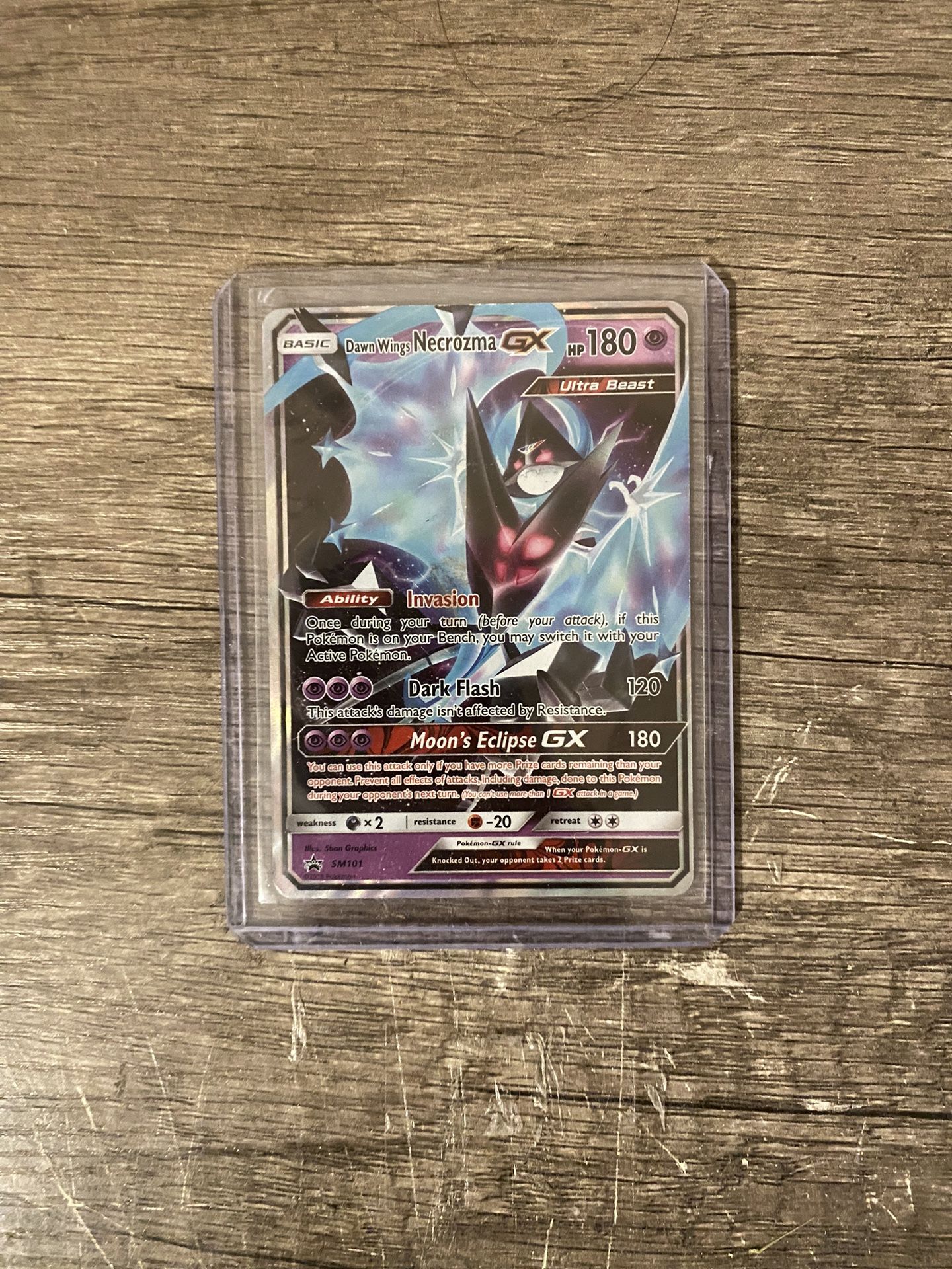 Pokemon Card Dawn Wings Necrozma GX SM101 Black Star Promo Half Art Near  Mint for Sale in Los Angeles, CA - OfferUp