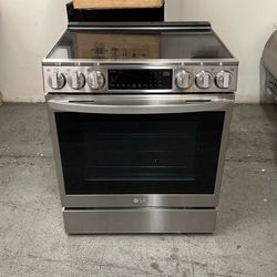 LG - 6.3 Cu. Ft. Smart Slide-In Electric True Convection Range with EasyClean and Air Fry - Stainless Steel Model:LSEL6335F