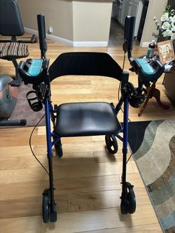 VOCIC Z22 Upright Walker/Rollator – Never Used – Adjustable Height – Blue