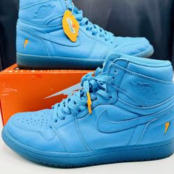 Air Jordan 1 Retro High OG Gatorade Blue Orange Sneakers Size 12 Pre-own OG Box