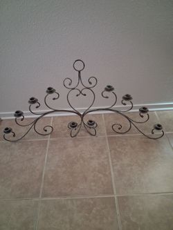 Wall candleabra w/ 10 sconce or candle placement