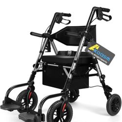 Lightweight Rollator Walker & Transport Chair!
