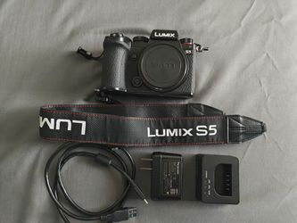 Panasonic Lumix S5 Mirrorless Camera Body (DC-S5)- Comes with Original Box and accessories