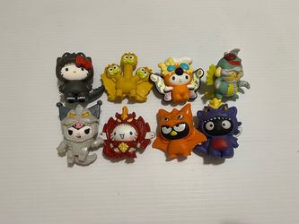 Hello Kitty x Godzilla McDonalds Happy Meal Toy Figures Full Set