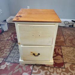 Solid Wood Filing Cabinet