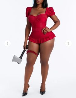Fashion Nova Playfully Possessed Doll 5 Piece Costume Set Size 1X
