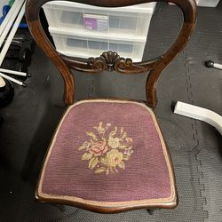 Antique Chair (hand Stitched Seat)