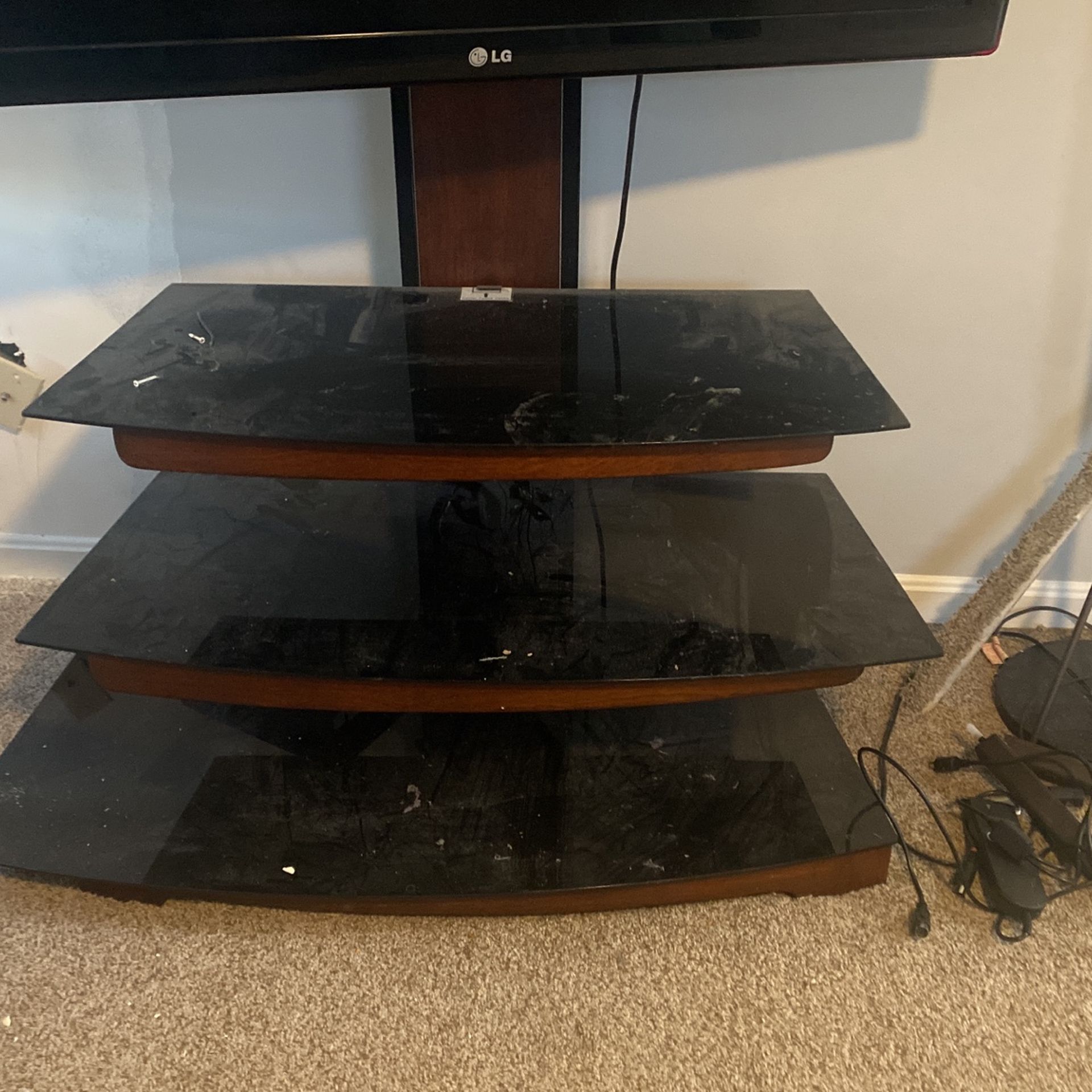 Glass Tv Stand (no Tv)