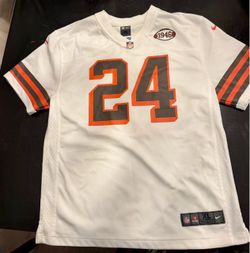 [AUTHENTIC] Nike Cleveland Browns Nick Chubb 75th Anniv. Jersey - Youth XL (Crossover sizes: Men’s S and Women’s M)