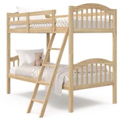 Dania wooden bunk bed with 2 sealy mantrases. It can be used as 2 separate beds, great condition, twin size