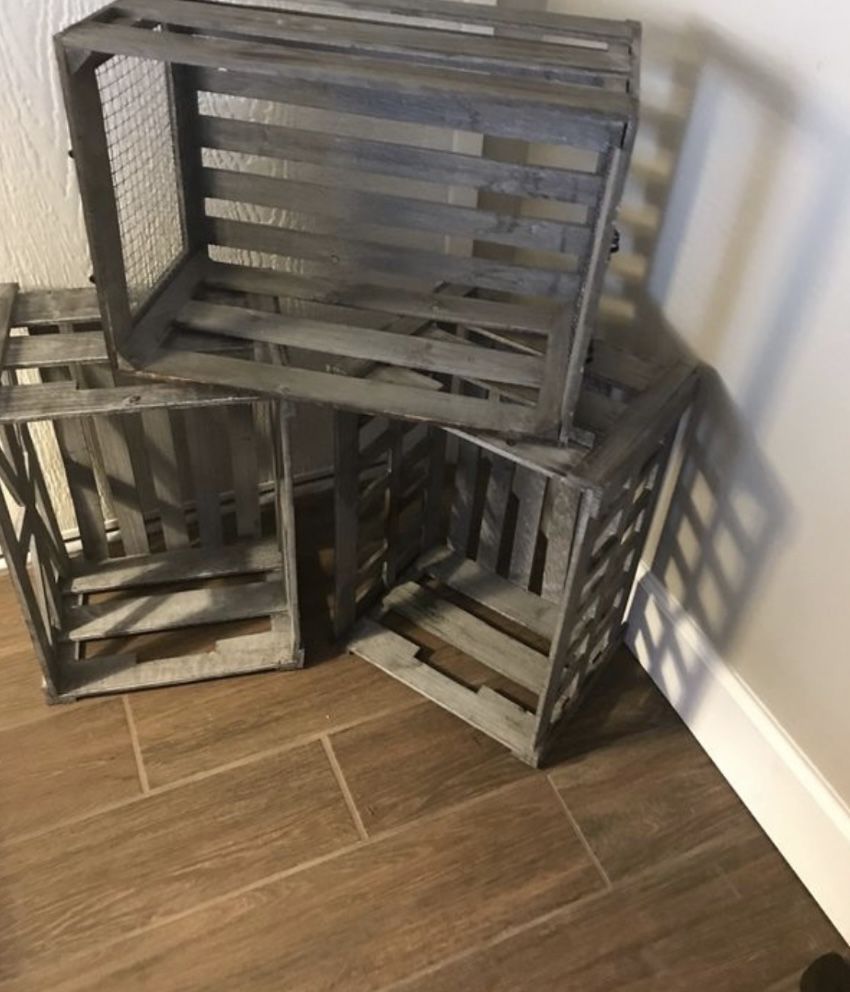 Box Of Crates For Decor