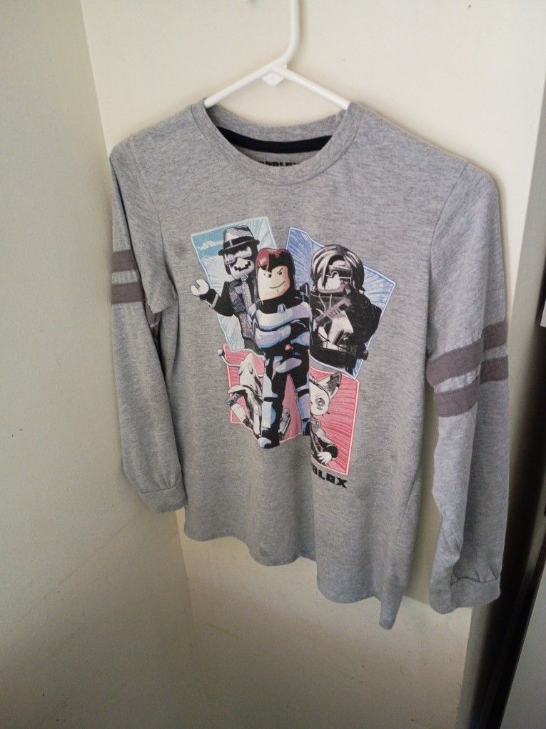 Kids Roblox Long Sleeve Shirt Size Large