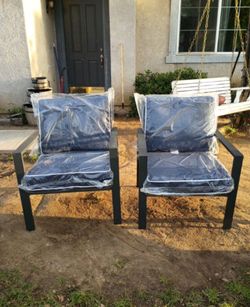 Aluminum patio chairs brand new two-piece outdoor deep seating cushions high quality oversized patio chairs 🆕🚛☑️🚎