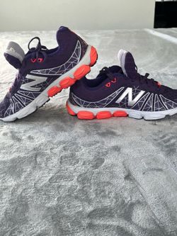 New Balance 890 Women Running Shoes Purple/White/Orange  Low Top W890PL4 size 8