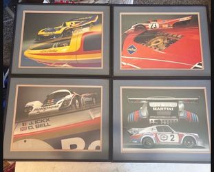 7 pieces of Porsche memorabilia