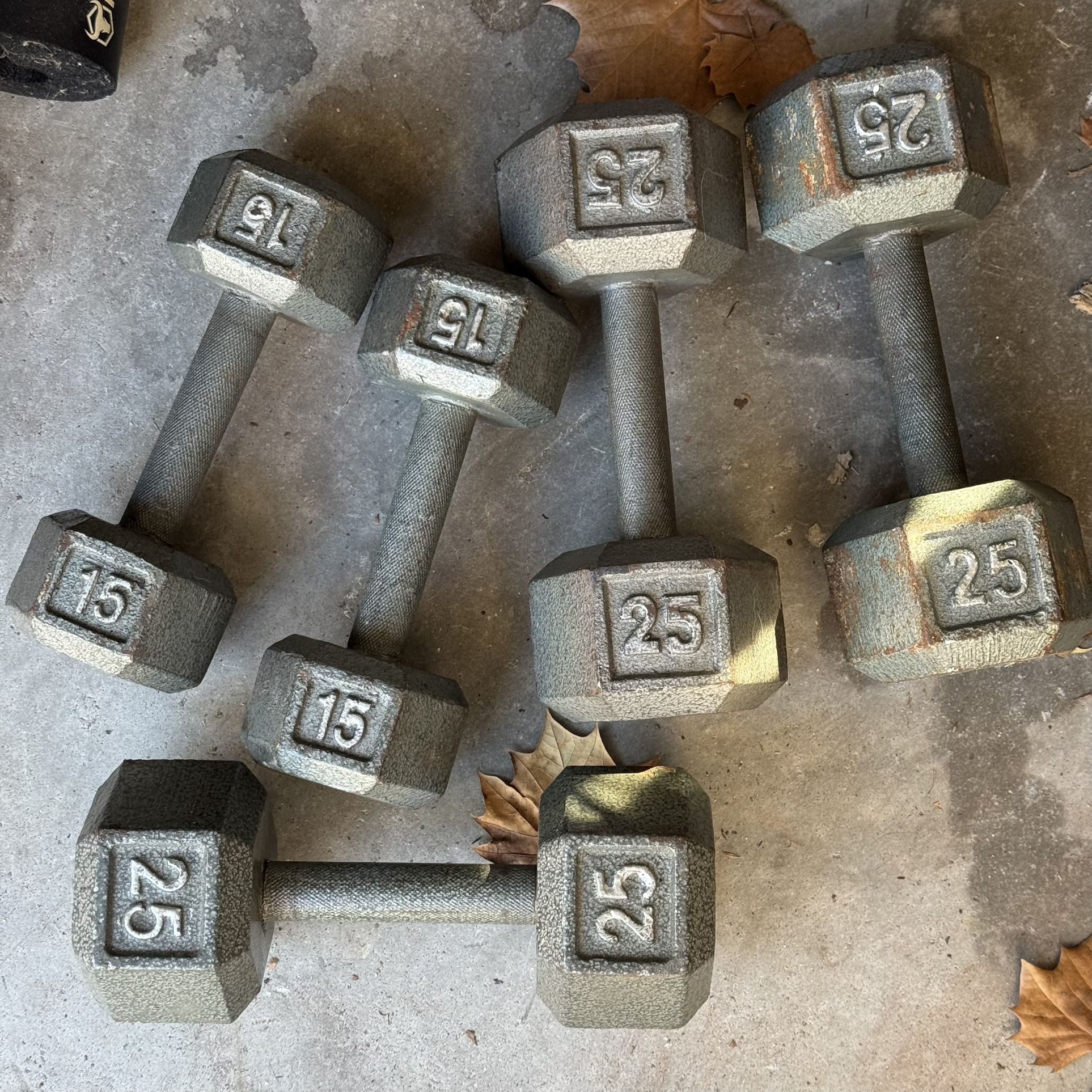 Dumbbells 25s & 15s