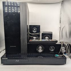 Samsung 3d Blu-ray Player With Speakers Surround Sound System HT-C6600