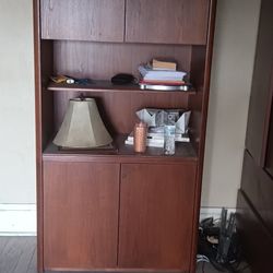Wood Shelf And Cabinet