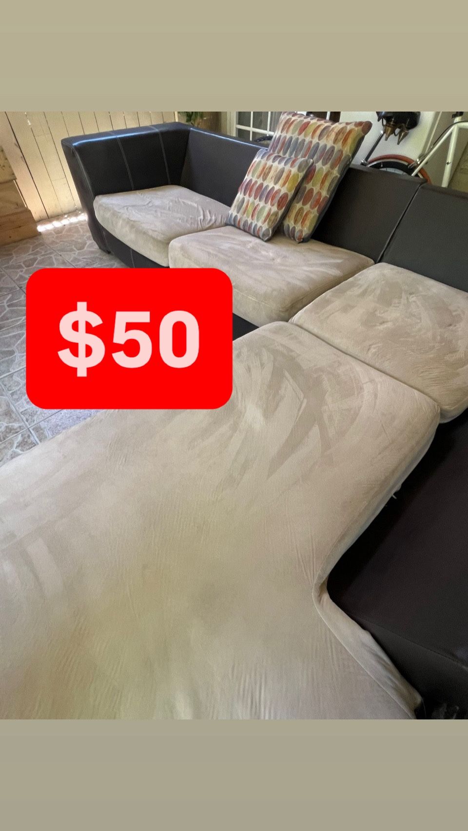 Sectional And Ottoman 
