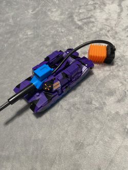 Vintage 1993 Transformers G2 Combat Hero Megatron Purple Tank Figure