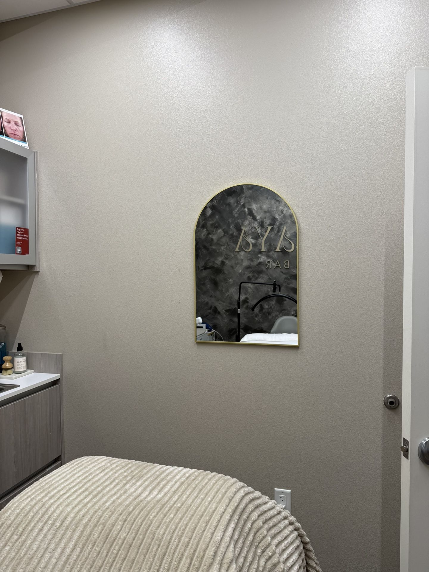 Gold Arch Decorative Mirror 30x20