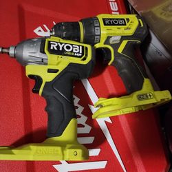 Ryobi Drill Driver And Impact Drill "Tools Only"$55 Not Brushless""$65 Brushless "for Each Pair 