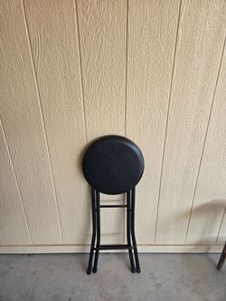 Black Folding Bar Stool