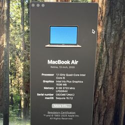 MacBook Air 2020 A2179