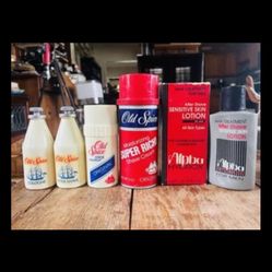 Lot Of Old Spice Vintage Cologne Bottles. 