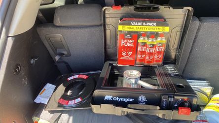 Olympia Portable Butane Camp Stove with Fuel