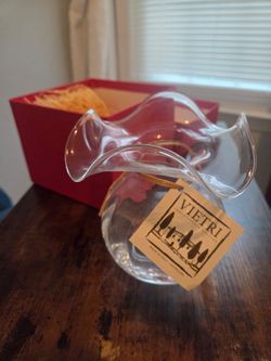 Vietri Handcrafted Italian Glass Vase