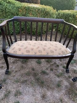 Antique setee (setee, chair, rockers )