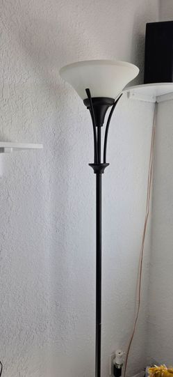 Black Torchiere Floor Lamp