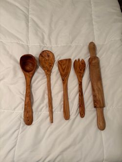 Olive wood set