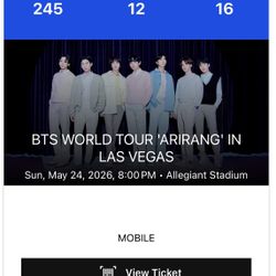 BTS Tickets