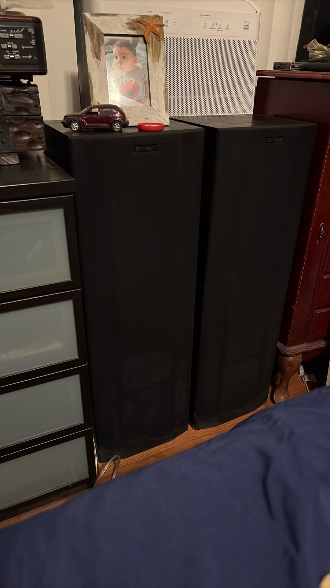100 Watt Black Fisher Tower Speakers