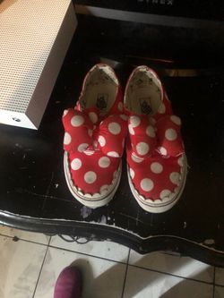 Girls vans size 1minne mouse