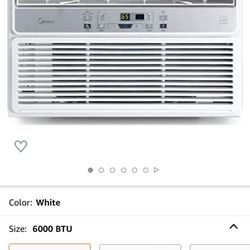 Midea 6,000 BTU EasyCool Window Air Conditioner, Dehumidifier and Fan - Cool, Circulate and Dehumidify up to 250 Sq. Ft., Reusable Filter, Remote Cont