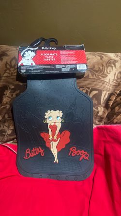 Betty Boop black and red car floor mats