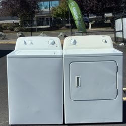 ADMIRAL TOP LOAD WASHER AND ELECTRIC DRYER. WORKS PERFECT. 30  DAYS WARRANTY.