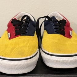 Vans Era (OTW Rally) Blue/Red/Yellow Men's size 7.5 woman’s 9