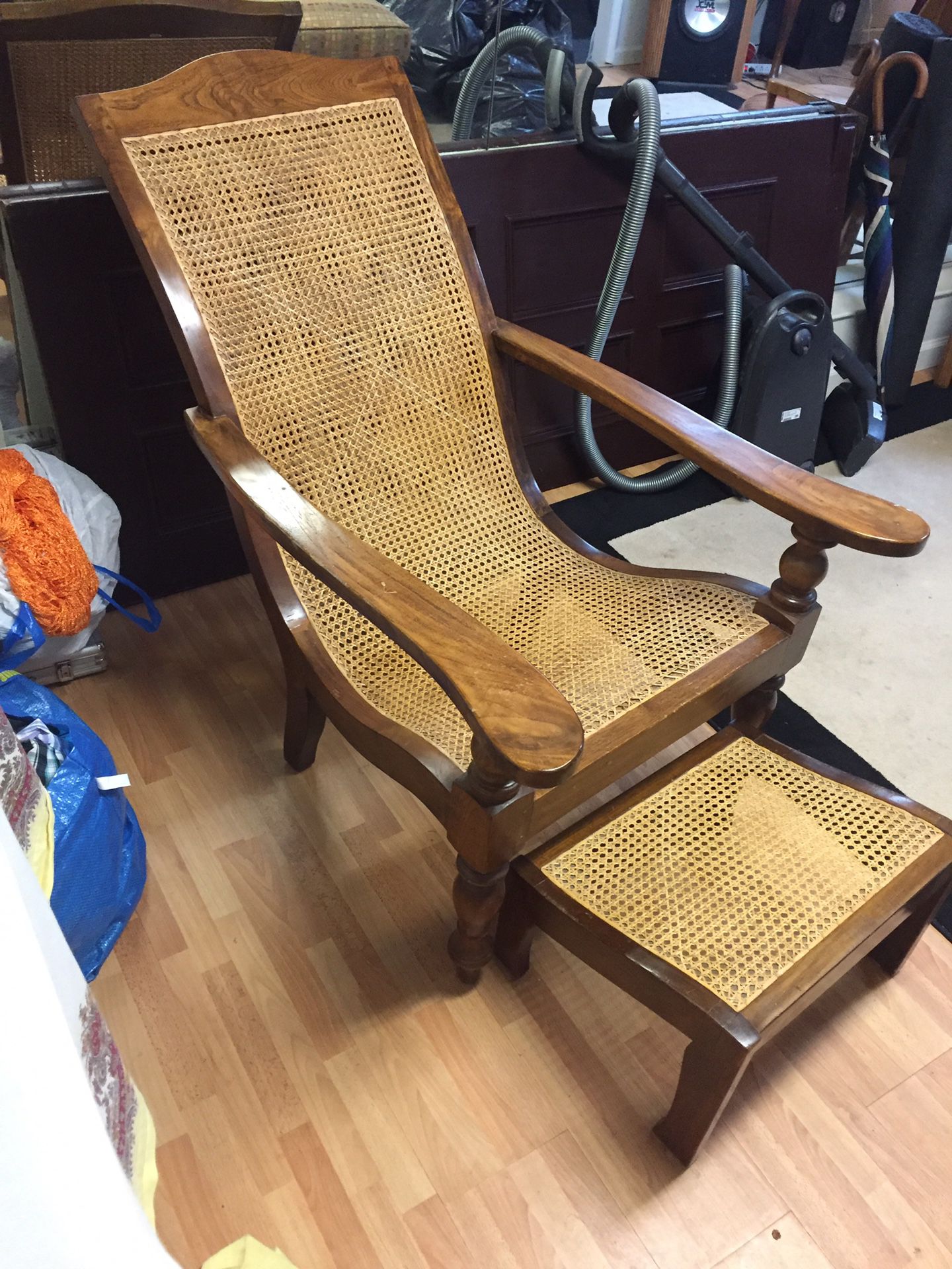 Custom antique chair beautiful wood!
