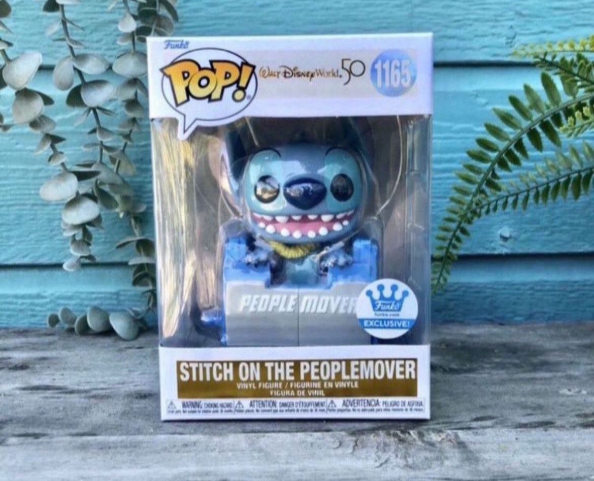 Funko Pop Funimation Exclusive Walt Disney Works Stitch On The People Mover Funko Pop