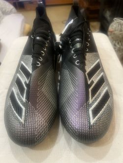 Adidas Adizero 8.0 Black Night Metallic Grey/Purple, Size 18
