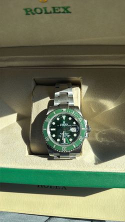 Rolex Submariner Date Green Bezel Watch