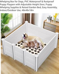 Whelping box for dogs